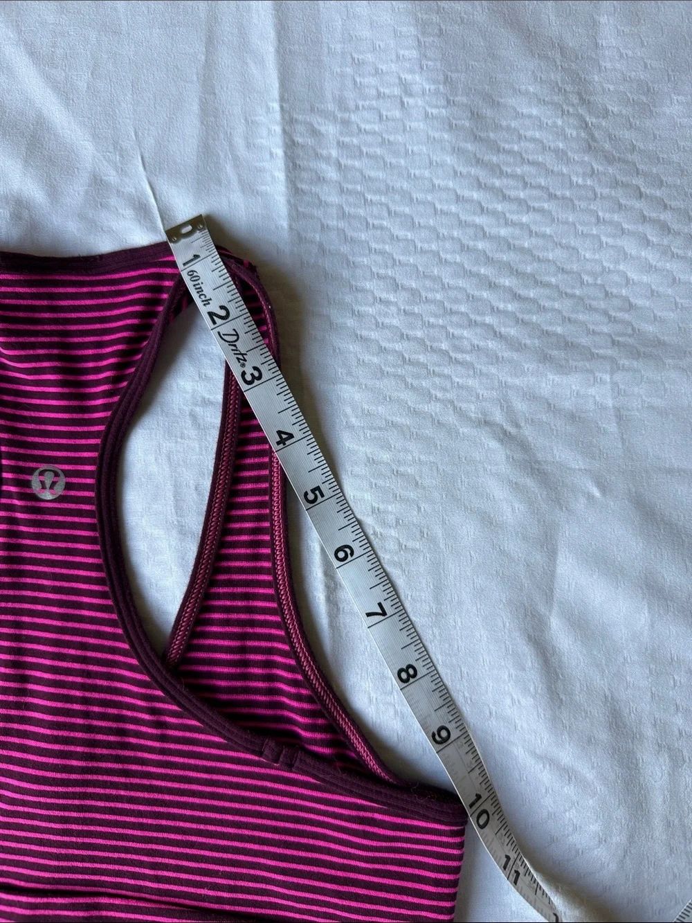 lululemon athletica Purple Striped Racerback Tank